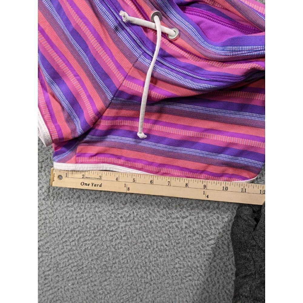 Athleta Shorts Womens Small Pink Purple Striped Athletic Running Liner Nylon - Picture 9 of 14